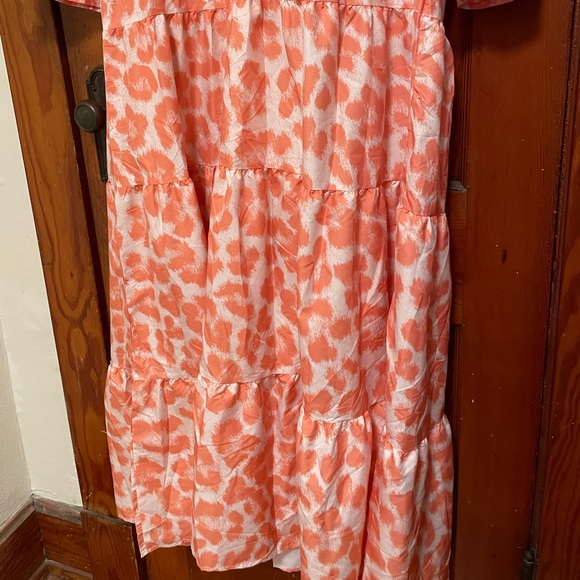NWT | Never Worn | Peach & Cream Long Dress - Picture 2 of 6